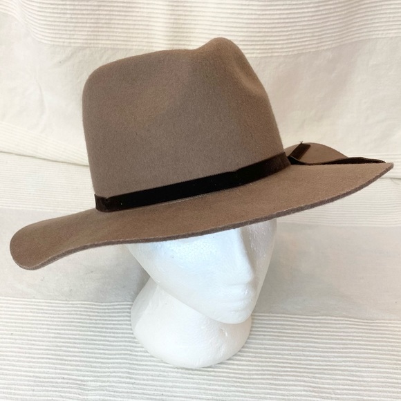 Lucky Brand 100% Genuine Wool Felt Bow Hat Fedora - Picture 12 of 16